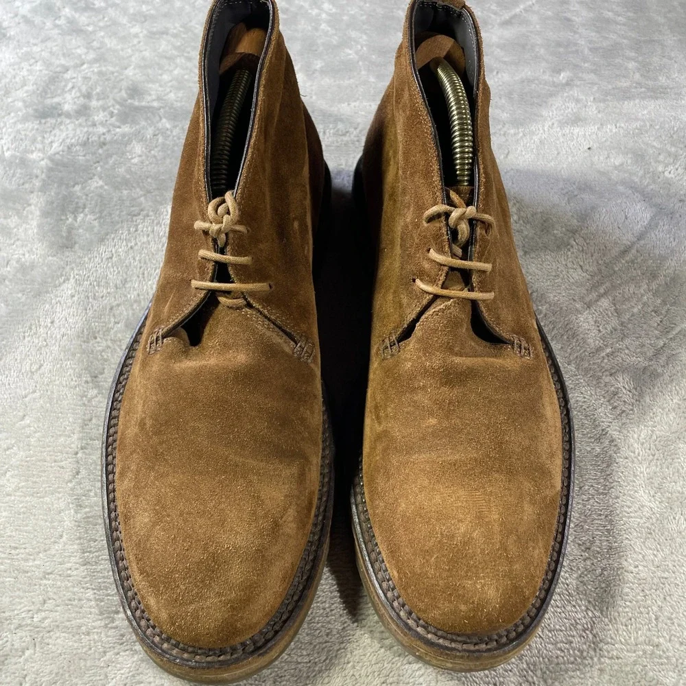 To Boot New York Adam Derrick Chukka Boots Mens 9 Brown Suede Leather Italy